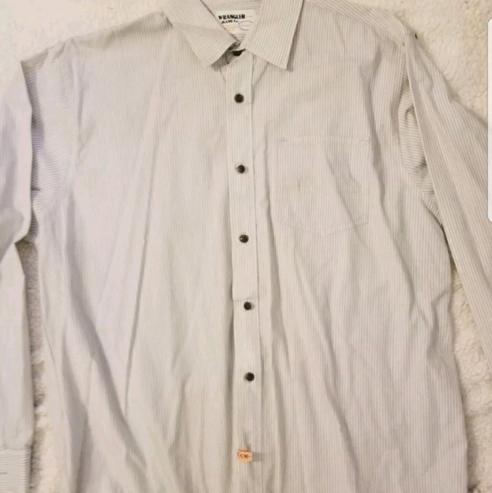 Wrangler original pin striped xl long sleeve